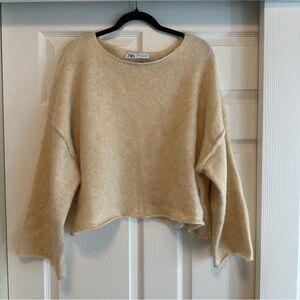 Zara Wide Knit Sweater Size Large
